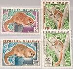 Madagascar Malagasy 1973 698-01 501-2 C117-8 Greater Dwarf Lemur Lemurs **