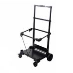 Folding Hand Trolley Space-Saving Folding Platform Cart Compact for Warehouses