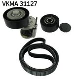 V-Ribbed Belt Set SKF VKMA 31127 Fits Audi Seat A4 A4 Allroad A5 A6 Exeo Q5