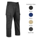 Mens Cargo Combat Work Trousers elasticated waist HEAVY DUTY Work Wear Pants