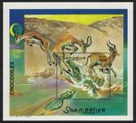 Somalia Crocodiles Antelopes MS 2000 MNH MI#Block 70