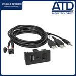 USB AUX Ports For VW Golf Mk7 Transporter T6 Factory Dual Retention OE CTVWUSB.2