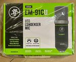 Mackie EM-91CU USB Condenser Mic with shockmount & cable, BNIB full warranty