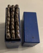 Priory 3mm Letter Punches Complete Set Engineering Woodworking Leatherwork