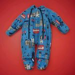 Joules 3-6 Months Snowsuit Boys Girls London  Bus solider Blue hooded  Snow Suit