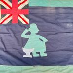Asafo Flag Frankaa with Appliqué Ghana 57x35Inch