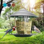 Portable Easy Clean Hanging Bird Feeder Lantern for Seed Nut Small Wild Birds UK