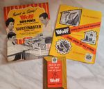 Vintage 1960’s Wolf Electric Tools Information Leaflets / Instructions 