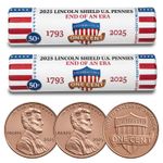 2025 P & D Final Issue Lincoln Cent Penny Rolls END OF AN ERA BU - Set of 2  P D