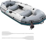 Mariner 3 Inflatable Boat Set 297Cm X 127Cm X 46Cm, 3 Person Fishing Dinghy with