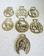 Vintage Horse Brass Collection 7 Pieces
