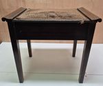 Antique Wooden Piano Stool with Storage Edwardian/Victorian Style