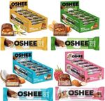 OSHEE High Protein Bar No Added Sugar - Peanut, Coconut or Vanilla & Caramel