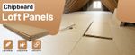 Trade Store Chipboard Loft Panels - Loft Flooring - 18mm - 1220 x 253mm - 6 Pack