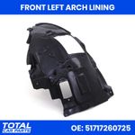 FRONT LOWER LEFT WHEEL FENDER ARCH LINER GUARD FOR BMW 3 SERIES F30 2011-2019