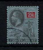 Montserrat KGV 1922-29 2s 6d SG80 fine CDS used WS46344
