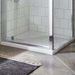 Bathroom 40mm Square Enclosure Shower Tray Low Profile Bathroom White Modern