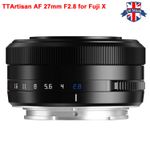 Openbox TTArtisan 27mm F2.8 APS-C Auto Focus Lens for Fuji X Mount Fujifilm XF