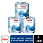 UniBond AERO 360 Moisture Absorber Neutral Refill Tab 450g, 2pk x 3