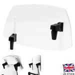 Motorcycle Motorbike Clip On Windshield Wind Screen Deflector Extension Spoiler