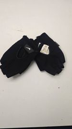 Nike Fingerless Half Finger Gym & Training Gloves Black XL Pull-Off Loops