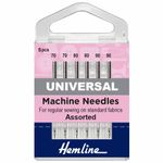 Hemline Universal Sewing Machine Needles Regular General Sewing h100.99