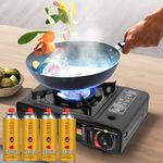 BUTANE GAS BOTTLE CANISTERS PORTABLE STOVE COOKER GRILL HEATER WEED WAND CAMPING