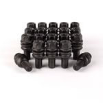 M14 x 1.5 Radius 14 Alloy Wheel Bolts, 25-58mm Thread, Fits Porsche & VW (Black)