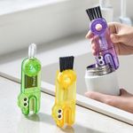 3PC Multifunctional Crevice Portable Cup Lid Cleaning Brush 3 in 1 Cup Lid Brush