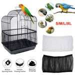 Nylon Pet Bird Cage Cover Seed Catcher Shell Skirt Guard Mesh Net Easy Mesh Tidy
