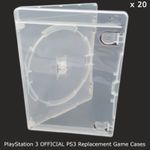 20 x PlayStation 3 Official PS3 Replacement Game Cases Brand New Premium Covers