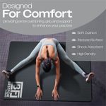 Bestfor Yoga Mat – Cushioned Foam Fitness & Exercise Mat with Chart, 183x122cm
