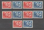 S37032 Europa Norden 1956 MNH 5 Countries 10v Swans