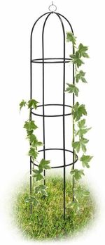 1.9m Outdoor Garden Metal Obelisk Climbing Plant Support Frame Trellis New