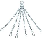 AQF 6-Strand Heavy Duty Steel Punch Bag Hanging Chain with Swivel MMA Boxing