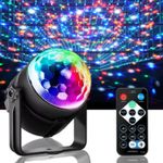 U'King Disco Party Lights Strobe LED Rotating DJ Ball Sound Activated Dance Lamp