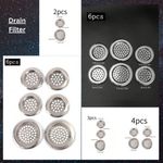 Stainless Steel Sink Bath Plug Hole Strainer Basin Hair Trap Drainer Cover