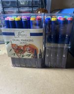 Nassau Fine Art Dual Tip Art Markers Set of 24 and 12 dual markers