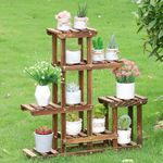 Wisfor 4/6 Tier Flower Plant Stand Pot Shelf Display Tabletop Ladder Garden Rack