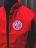 Top Quality Classic MG Red Zipped Badged Jacket F1 Motorsport 41"/104cms Chest