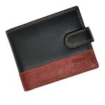 MORUCHA Mens RFID Blocking Real Soft Leather Passcase Wallet with Gift Box 