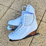 Risport Antares White Figure Skates 24.5 Instructor says they are really good