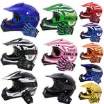 ZORAX Kids Motocross Motorbike Helmet Pit Bike & Goggles & Gloves Optional Quad