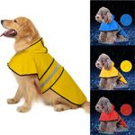 Dog Raincoat Waterproof Dog Rain Jacket Dog Coats With Strip Reflective For Pet