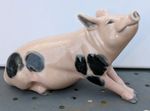CLARE MCFARLANE STUDIO POTTERY PIG SIGNED HAND PAINTED PORCELAIN