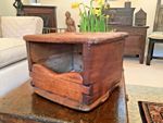Antique vernacular/country pine foot warmer - rescued from a barn