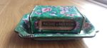 ANTIQUE VINTAGE CHINESE CLOISONNE ENAMEL DISH and MATCHBOX HOLDER