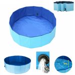 New Pet Portable Bath Dog Swimming Pool Foldable Paddling Pool Puppy Bathtub UK
