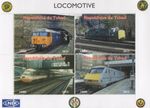 LOCOMOTIVE TRAIN RAILWAY TRAVEL 2013 MNH STAMP SHEETLET