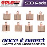 Brake Pads for KAWASAKI ZZR 1400 2006-2014 FRONT Goldfren S33